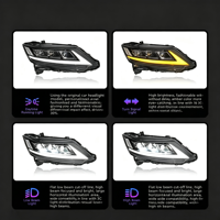 Lampu Depan yang Dimodifikasi, Sumber Cahaya LED Super Terang, Paket Logo Kustom Tersedia UNTUK Honda Odyssey 2015-2021