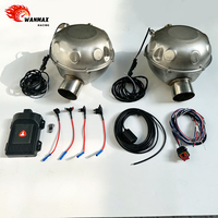 Système d'échappement électronique actif, amplificateur de son d'échappement Pro, deux kits de haut-parleurs, contrôle par smartphone pour voiture