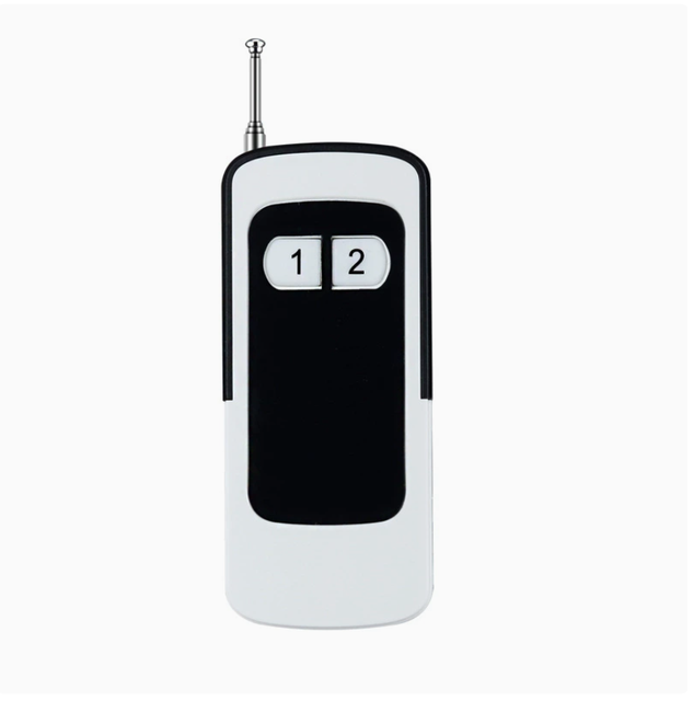 Long-range Wireless Remote Control for Lighting Fixtures, Irrigation Pumps, and DC Motor Remote Control Switches.