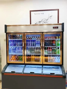 Mezzo frigorifero e mezzo congelatore per il refrigeratore dell'attrezzatura di refrigerazione del supermercato con le porte di vetro del congelatore per convenienza <span class=keywords><strong>stor</strong></span> - Product Image 3