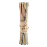 Pailles de riz jetables biodégradables écologiques pour smoothie Boba