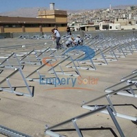 Système de montage lesté EmperySolar pour toit plat en alliage d'aluminium, support triangulaire, angle réglable, garantie de plus de 20 ans
