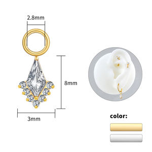 จี้รูปว่าว ต่างหู<span class=keywords><strong>ไท</strong></span>เทเนียม ASTM F136 ประดับ<span class=keywords><strong>พลอย</strong></span>แซฟไฟร์สีฟ้า ซิรคอน ต่างหูแบบติดหู DIY <span class=keywords><strong>ส</strong></span>ำหรับเจาะหู เครื่องประดับหรูหราสำหรับตกแต่งใบหู - Product Image 4