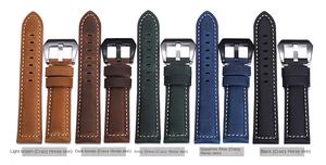 시계 액세서리 럭셔리 워치 밴드 파네라이 포실 호환 퀵 릴리즈 소가죽 시계줄 20 22 24 26mm OEM - Product Image 4