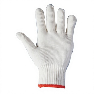 Gants de travail de protection industrielle souples OMET 450g-600g/Doz, avec manchette de sécurité en tricot TC de 23 cm de long, antidérapants, en polycoton - Product Image 1
