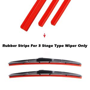 Lame de recharge d'essuie-glace souple de voiture de couleur d'usine KCTION lame d'essuie-glace hybride en caoutchouc Silicone - Product Image 5