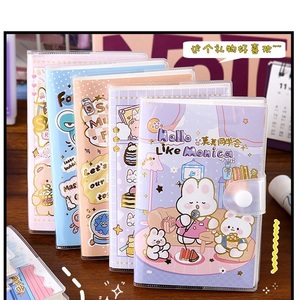 Set de Cuaderno Escolar <span class=keywords><strong>Kawaii</strong></span> Personalizado, Tapa Dura Cosida de PVC, Tamaño A3, Diseño de Botones con <span class=keywords><strong>Dibujos</strong></span> Animados, Papelería al por Mayor para <span class=keywords><strong>Niñas</strong></span> - Product Image 2