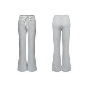 <span class=keywords><strong>Pantaloni</strong></span> sportivi da <span class=keywords><strong>donna</strong></span> in pile leggero, modello bootcut a vita bassa, a zampa, <span class=keywords><strong>con</strong></span> coulisse, stile basic - Product Image 5