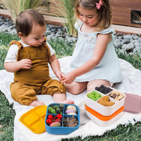 Boîte à lunch en silicone sans Bpa avec couvercle étanche 2025 micro-ondes pour adulte, contenant de nourriture, bureau, idées de nouveaux produits personnalisés