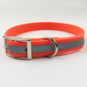 Luxury PVC Dog <strong>Collar</strong> and Pet Leash Set Solid Style with Reflective Lace Decoration Direct From Factory - Product Image 2