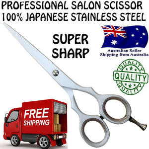 Ciseaux à cheveux professionnels 6 pouces en acier inoxydable, lame tranchante, outils de salon de beauté, poignée chromée de taille moyenne - Product Image 5