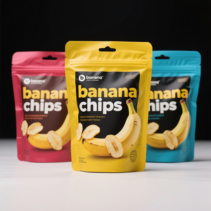 特注印刷食用スナック食品包装枕ポーチ空のプラスチックアルミ箔マイラーポテトバナナチップバッグ - Product Image 1