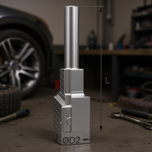 Llave de vaso industrial Fervi con inserto hexagonal largo de 12 mm, 100 mm de longitud, accionamiento de 1/2 pulgada para reparación automotriz - Product Image 3