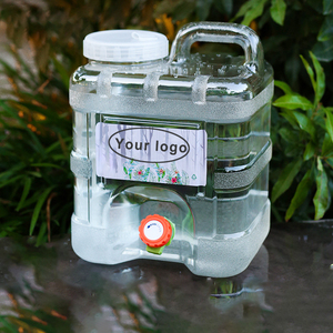 Thùng chứa nước ngoài trời bằng nhựa trong suốt, di động, có vòi, dùng cho xe cộ, cắm trại - Product Image 6