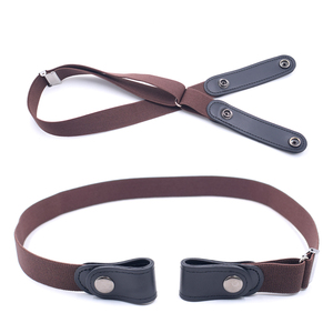 Cintura Elastica Classica alla Moda per Donne e Ragazze, Fibbia con Anello a D in Ferro/Lega di Zinco, Materiale in Poliestere/Gomma, Stile Formale per Esterni, 2-4cm - Product Image 4