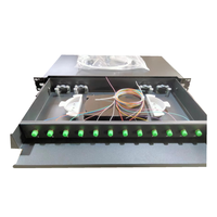 ODF optique 19 pouces 12 ports FC APC, fibre optique ODF 12 ports SC, tiroir optique, plateau optique, cajonera optica