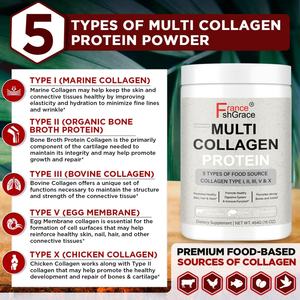 Compléments de collagène multi-peptides personnalisés avec extraits végétaux pour la santé de la peau, des cheveux et des ongles - Product Image 6