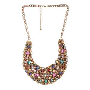 Nouvel arrivage de collier de perles dorées faites à la main pour femmes, collier de perles de rocaille, tour de cou, bijoux à la mode au prix de gros - Product Image 3