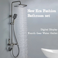 Système de douche intelligent, robinet de douche numérique intelligent pour salle de bain, ensemble de robinet de douche à 4 voies, douche de pluie, ensemble de douche bidet pour salle de bain