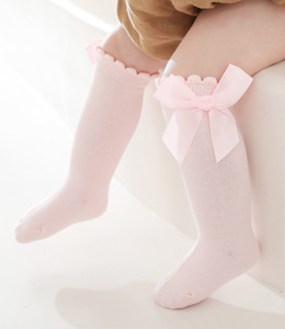 Fille étudiante princesse robe de bébé avec grand nœud et tube lâche chaussettes décontractées tricotées antibactériennes chaussettes d'hiver - Product Image 4