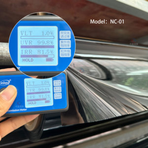 Film de teinte de fenêtre en céramique nano super noir isolation thermique élevée 1% VLT UVR 99% Film de carbone Protection solaire autocollants de voiture en PET - Product Image 1