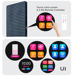 Lớn Bảng điều chỉnh tập thể dục đa-bước sóng toàn bộ cơ thể Spa Red hồng ngoại liệu pháp ánh sáng giường ODM /OEM hỗ trợ miễn phí Logo màn hình cảm ứng - Product Image 3