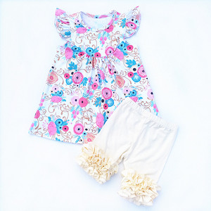 Girls Ruffle Pearl <b>Dress</b> Boutique Girl Clothing Wholesale Price Summer Set - Product Image 5