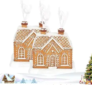 Chimney Cabin Incense Burner for Home Office Tabletop Decorations,Cottage Incense Burner Ornament