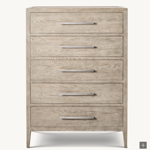 Mobilier de chambre à coucher personnalisé de <span class=keywords><strong>haute</strong></span> qualité <span class=keywords><strong>commode</strong></span> étroite contemporaine française à 5 tiroirs - Product Image 1