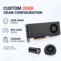 Tersedia RTX 3080 20GB GDDR6X 320 Bit Kartu Video Desktop Antarmuka PCIe GPU Berkinerja Tinggi untuk Gaming AI Inference Rendering