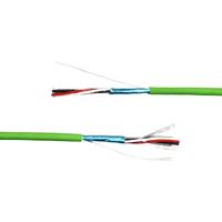 Cable BUS KNX, 1 Par, 2 Hilos, Cobre Sólido, Cinta PET, Blindaje de Lámina de Aluminio, Cubierta LSZH, Par Trenzado, Cable Automotriz