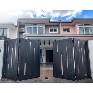 Puerta Plegable de Aluminio para Casa, Puerta Corredera Automática de Aluminio para Villa, Puerta de Entrada para Automóviles - Product Image 6