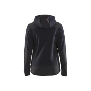 BLAKLADER - 594125368699XL Chaqueta de punto para mujer Softshell con capucha Azul marino oscuro/Negro-EAN 7330509799246 CHAQUETAS DE TRABAJO - Product Image 2