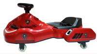 Kart électrique pour enfants 12V 360 °   Voiture à roulettes avec musique Bluetooth, lumières LED, contrôle à 5 vitesses, jouet pour enfants