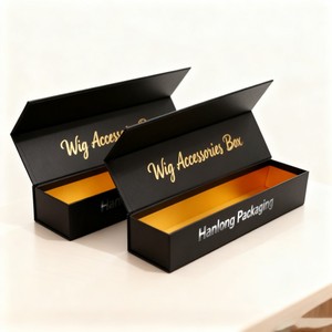 Hộp các tông cứng có thể tái sử dụng để đóng gói Tóc Giả Hộp Quà Tặng lớn cho bao bì mở rộng tóc bao bì mở rộng tóc sang trọng - Product Image 3