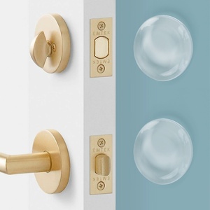 2026 Protection de porte en silicone PU, butée murale antidérapante, amortisseur de choc auto-adhésif et lavable pour poignée de porte - Product Image 3