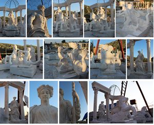 Grande Figure <span class=keywords><strong>Fontaine</strong></span> Jardin Décoratif Jaune <span class=keywords><strong>Fontaine</strong></span> D'eau Conception Personnalisée Sculpture Européenne Classique <span class=keywords><strong>Fontaine</strong></span> En <span class=keywords><strong>Pierre</strong></span> - Product Image 6