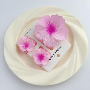 مشبك شعر على شكل زهرة الملفوف من الراتنج متعدد الاستخدامات رائج عبر الحدود، مشبك شعر على شكل سمكة القرش للشعر المجعد، مصنوع يدويًا، تصميم جديد لطيف للربيع - Product Image 3