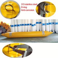 Tube pneumatique en PVC, ponton pneumatique pour île flottante, 8 pieds, paire de pontons gonflables pour la pêche en rivière, radeau, bateau, tubes flottants