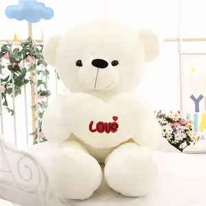 2023Niuniu Daddy Hot style Big Bear with love Wholesale 41in/100cm Giant Unstuffed Plush Animal Toy Teddy Bear Skins