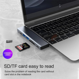 Adaptateur 4k Thunderbolt3 Hub de port de données Pd Hub adaptateur haute vitesse Pd pour <span class=keywords><strong>Macbook</strong></span> /<span class=keywords><strong>air</strong></span> <span class=keywords><strong>M1</strong></span> Hub <span class=keywords><strong>Usb</strong></span> Type <span class=keywords><strong>C</strong></span> Dock 4k - Product Image 4