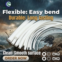 Tuyau PTFE pour distribution de produits chimiques, diamètre extérieur 8-10 mm, épaisseur 1 mm, transmission de fluides propres pour équipements pharmaceutiques et environnementaux