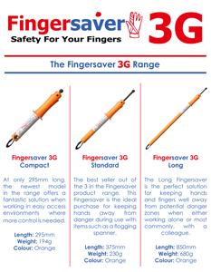High-impact Poly Propylene Plastic <strong>Handle</strong> for Finger Protection Fingersaver 3g 375 850mm