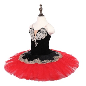 Tutu de ballet professionnel classique pour adultes et enfants, tutu plat blanc Lago des cygnes, costume de danse de ballerine pour filles et femmes - Product Image 2