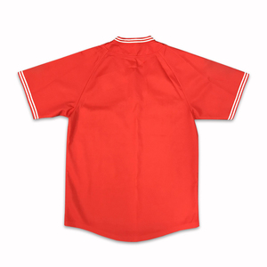 Venta al por mayor camiseta de béisbol en blanco rojo sublimación Impresión logotipo liso personalizado equipo camisetas de béisbol - Product Image 3