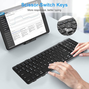 Full Size Foldable Wireless Keyboard Numeric Keypad Portable Travel Design Type-C Ergonomic <b>mini</b> keyboard for <b>Laptop</b> Tablet - Product Image 6