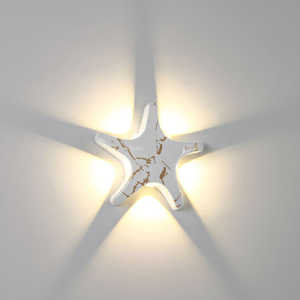 Lámpara de pared LED para exteriores, lámpara de pared para hotel, sala de estar, pasillo, lámpara de pared con forma de estrella de mar - Product Image 5