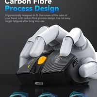Souris ergonomique W601 sans fil 2,4 G tri-mode, rechargeable, silencieuse, rétroéclairage RVB, pour droitiers, 12 800 DPI, programmation à 7 boutons