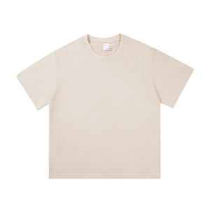 Camiseta en blanco extragrande de algodón con cuello redondo para hombre con logotipo personalizado de alta calidad - Product Image 1