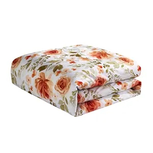 High Quality soft touch hot sale Floral printed cotton duvet cover sets